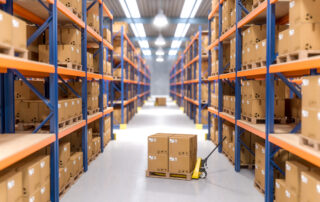 classic warehouse with pallet