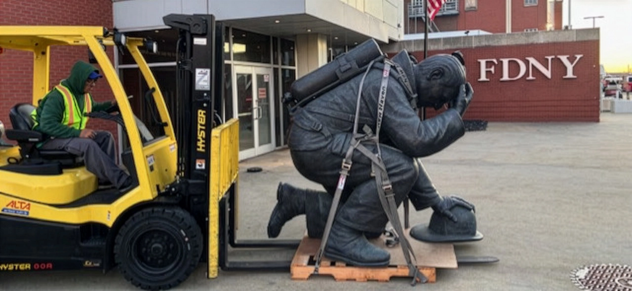 the kneeling firefighter hero 10-24-25