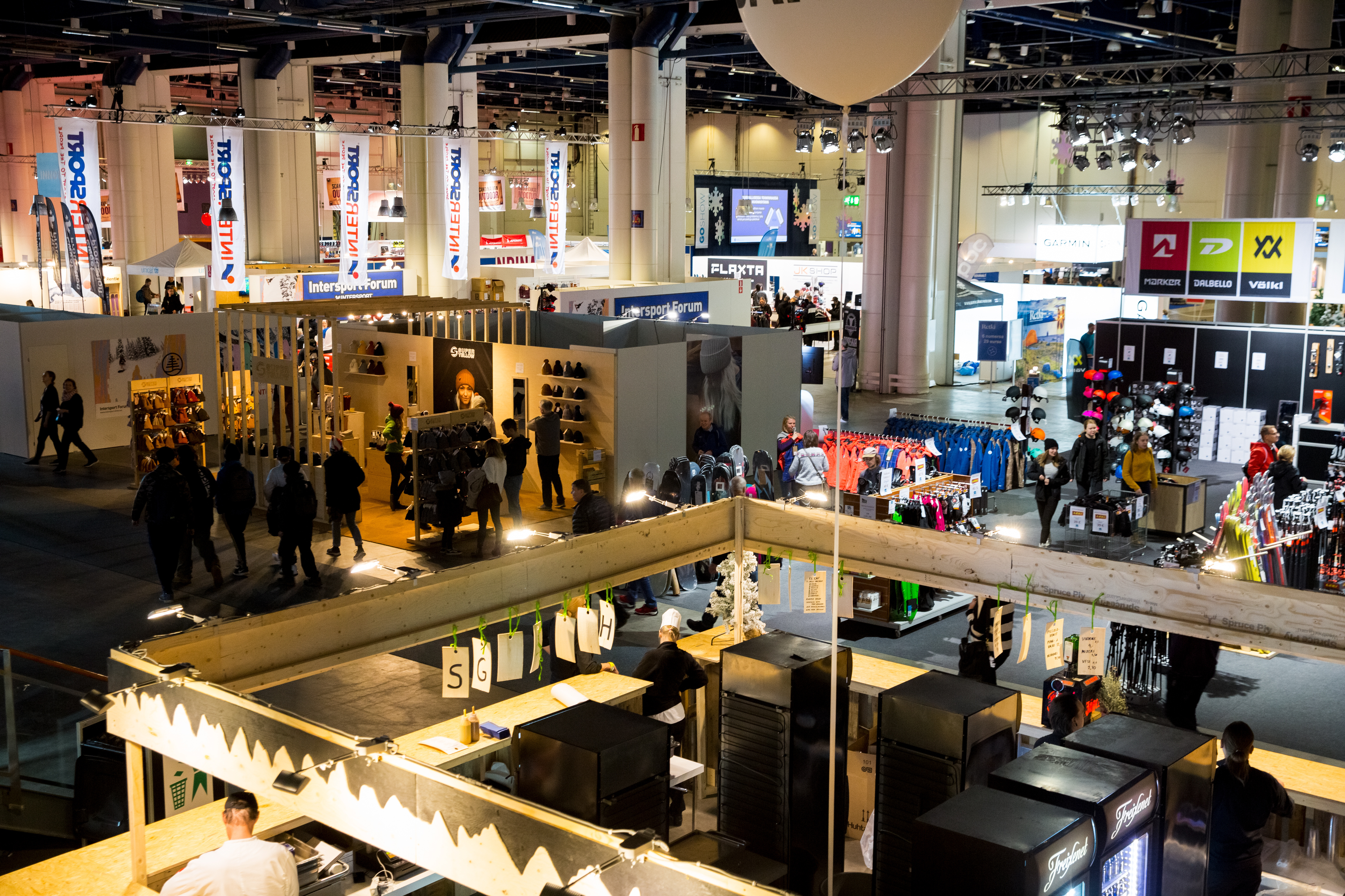 busy tradeshow floor