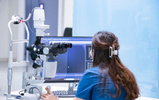 Medical equipment in a medical office